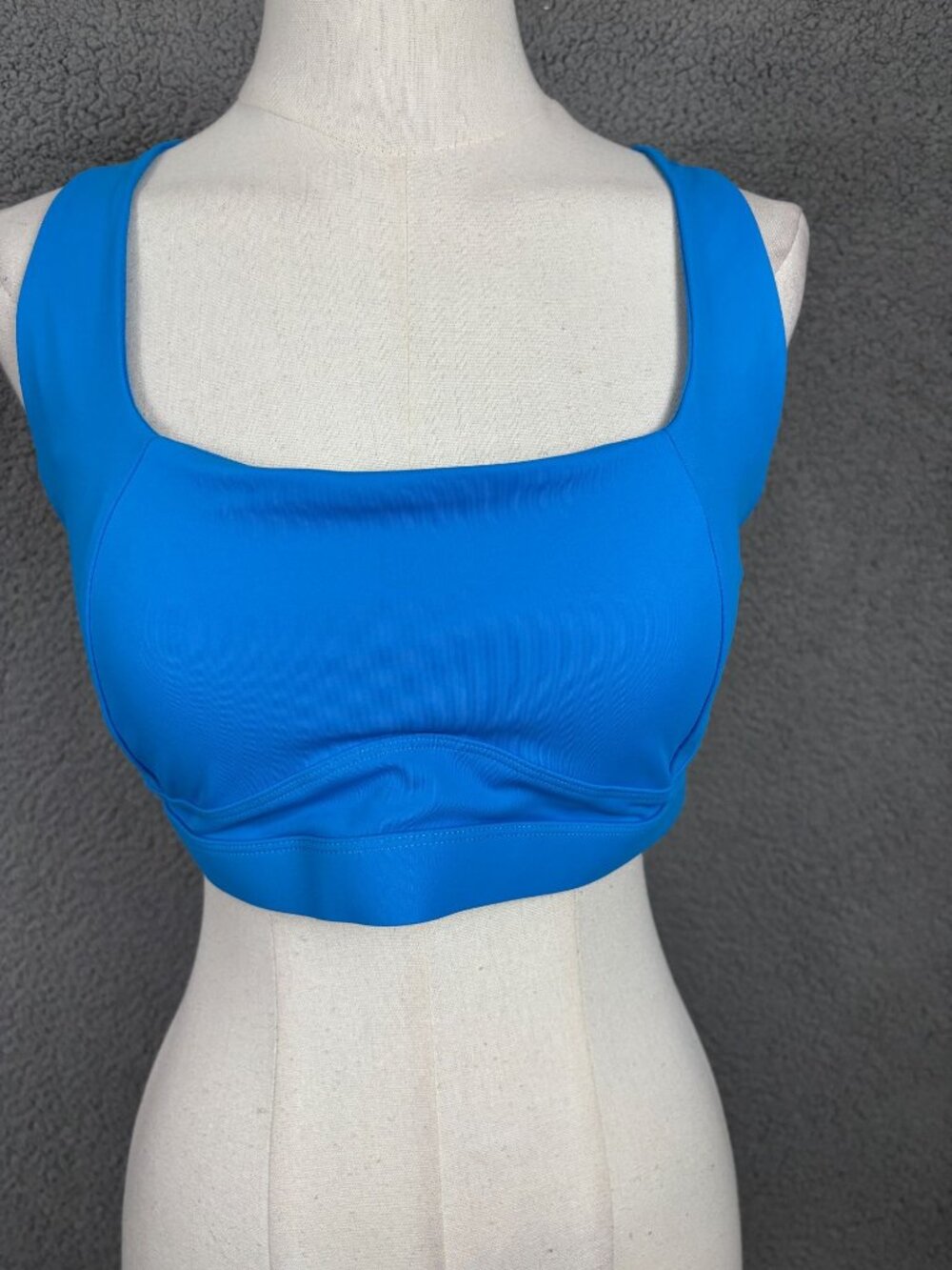 Running Girl Racerback High Impact Sports Bra Size XL Color Blue New Without Tag